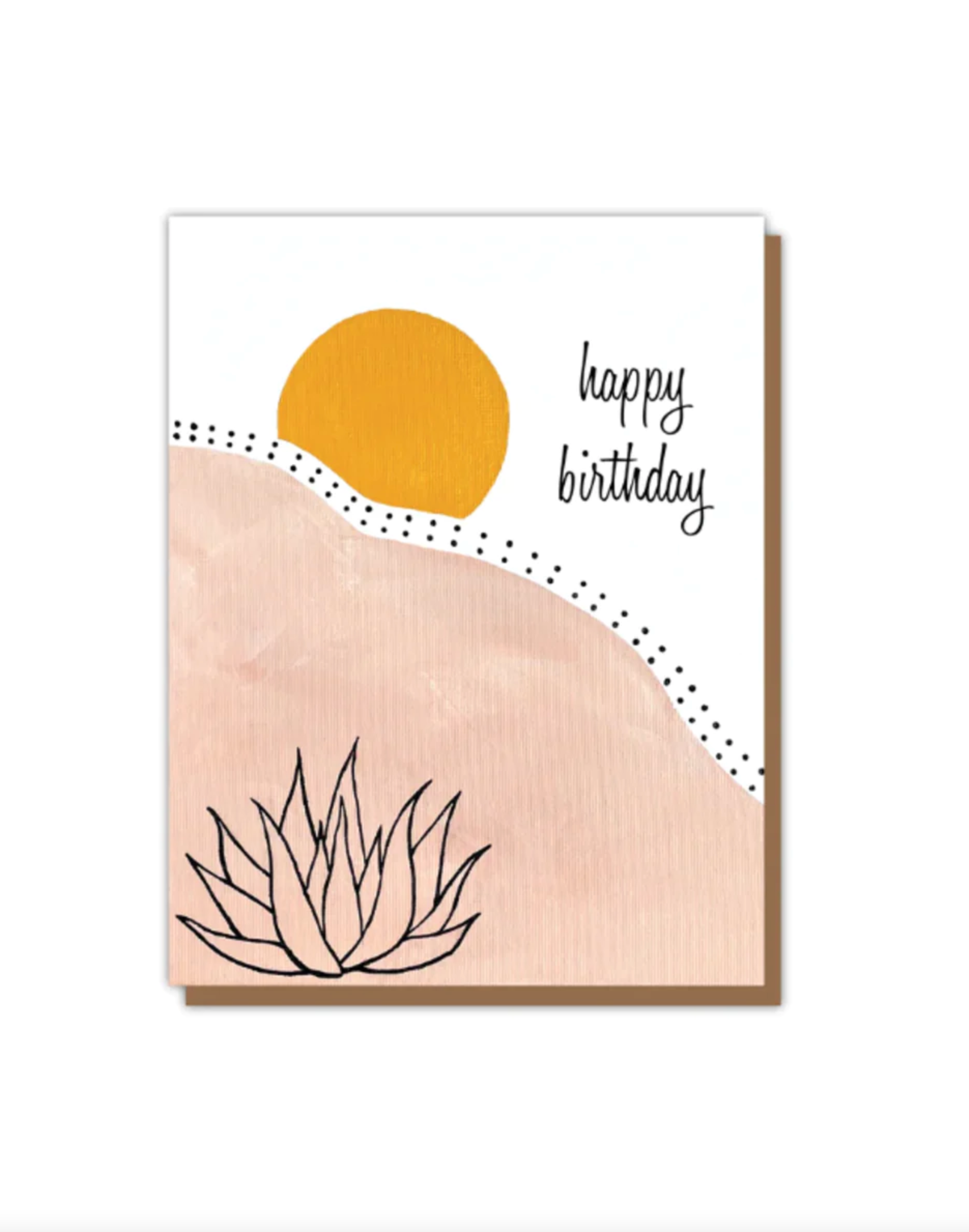"Happy birthday" dessert painting card by Teluna
