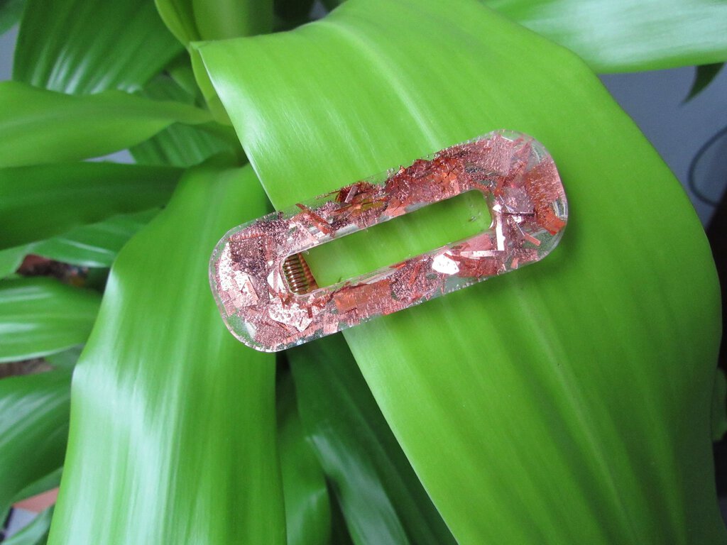 Oval Resin Hair Clip