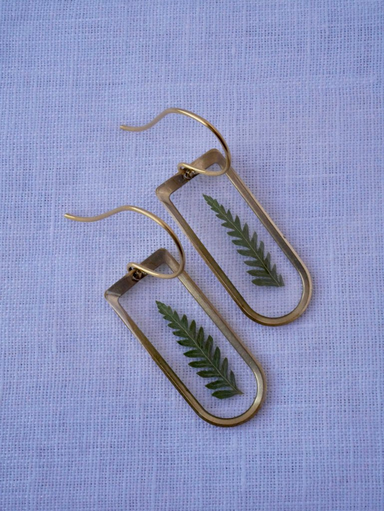 Cathedral Earrings - Fern