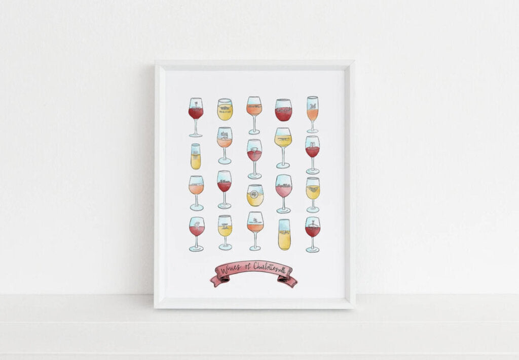 Wines of Cville Print