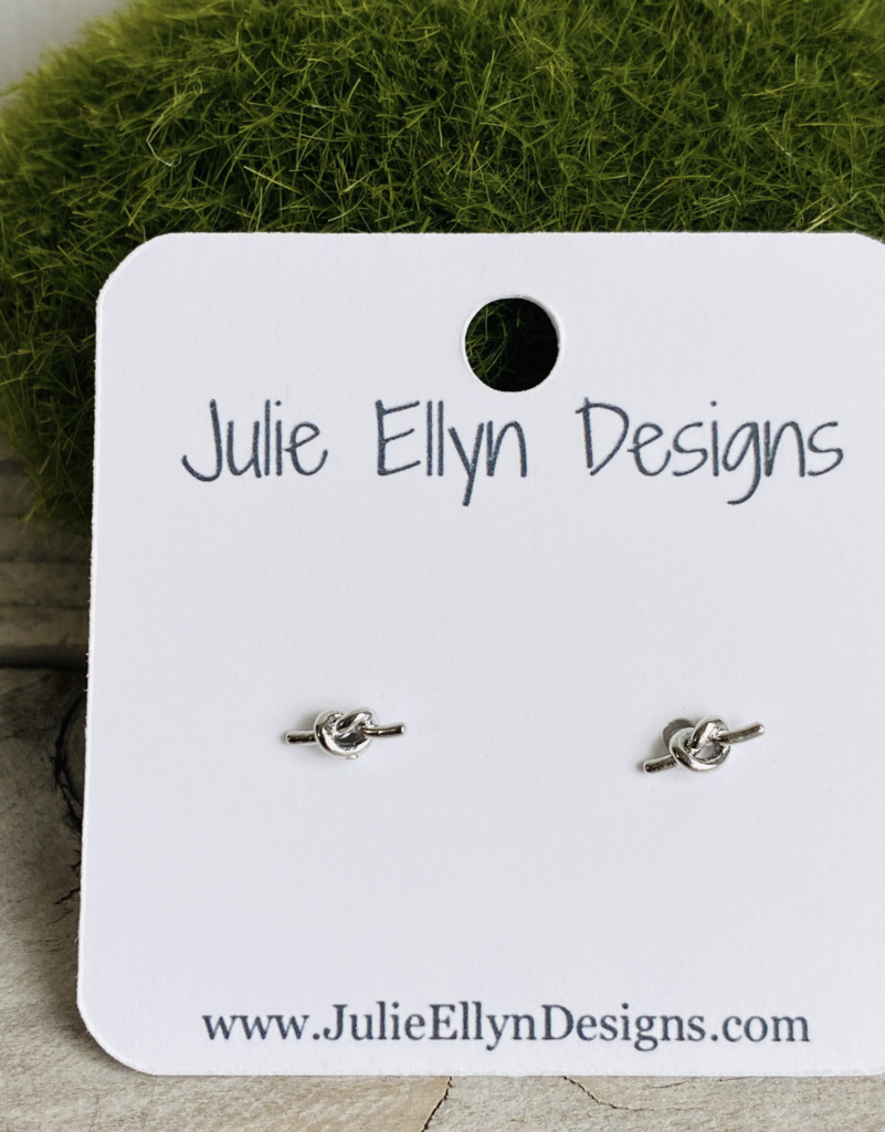 Tiny Knot Stud Earrings