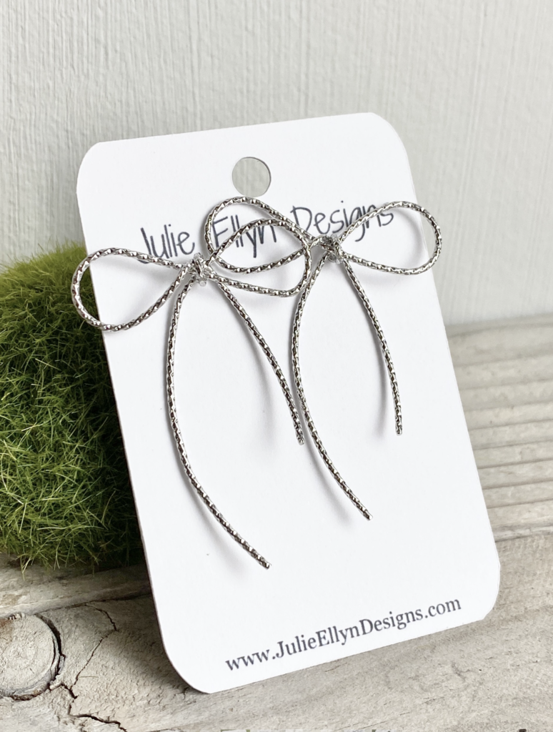 Large Twisted Bow Stud Earrings