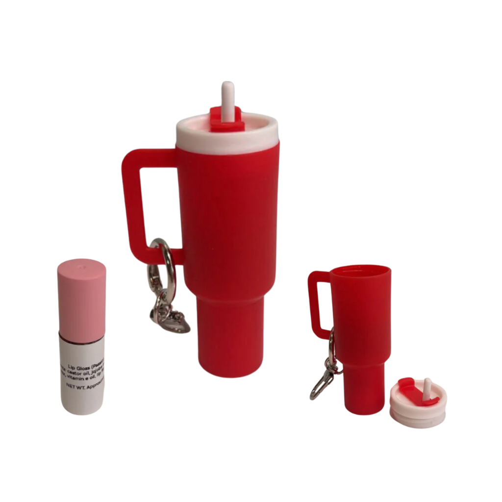 Stanley Cup Lip Gloss Keychain