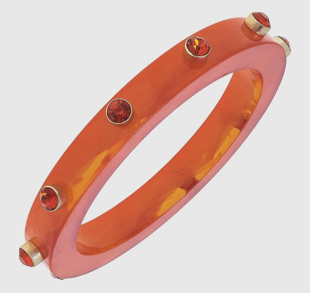 Resin Rhinestone Bangle