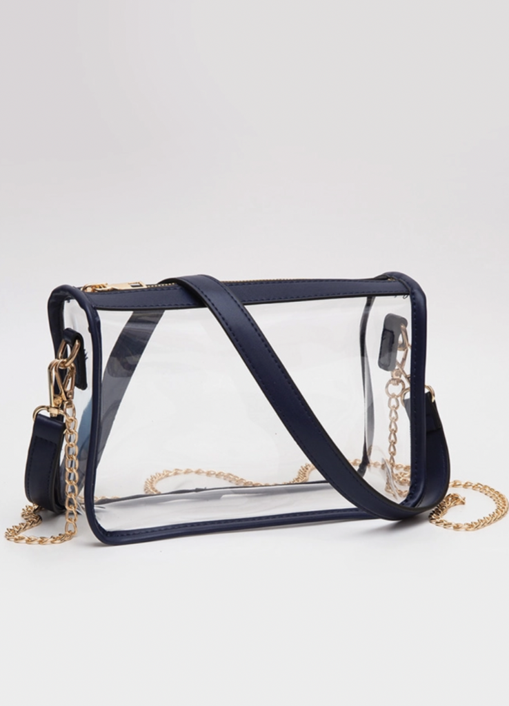 Clear Rectangle Stadium Concert Crossbody Bag
