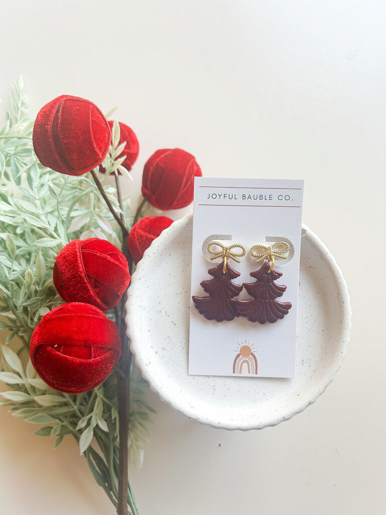 The Noelle Earrings - Petite Bow