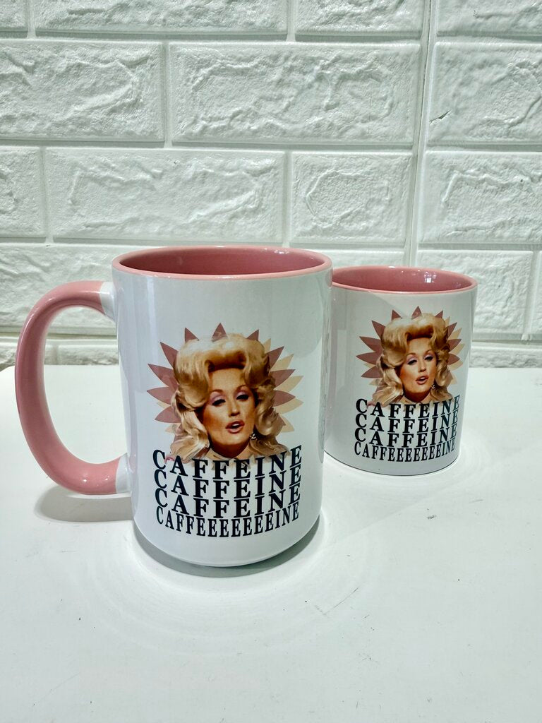 Dolly Parton Caffeine Jolene Mug