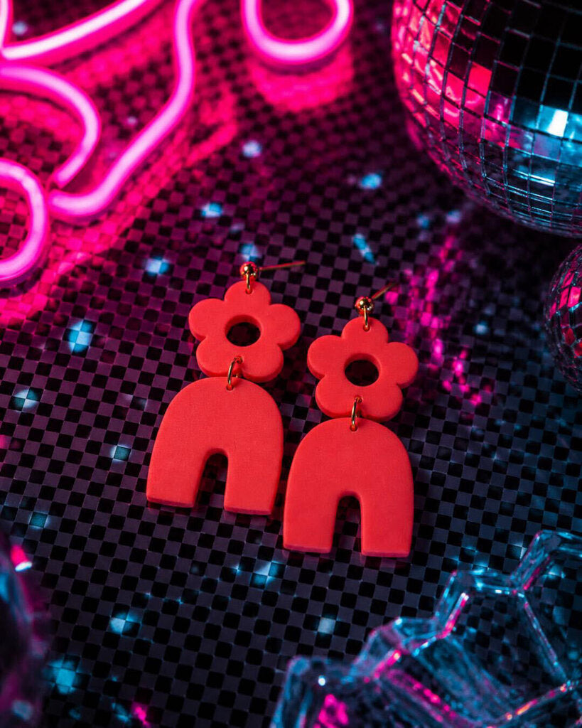 Petal Pop Neon Earrings
