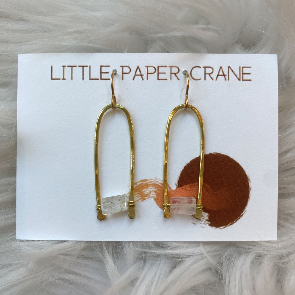 Brass Drop Earrings