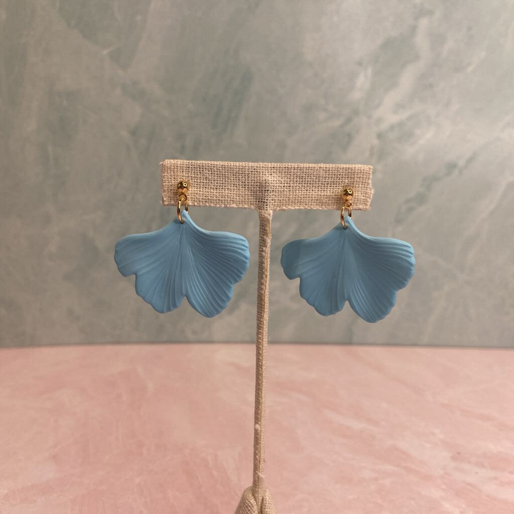 Pastel Ginkgo Leaf Earrings