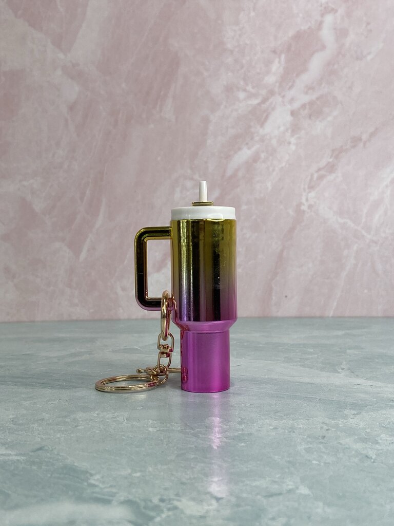 Stanley Cup Lip Gloss Keychain