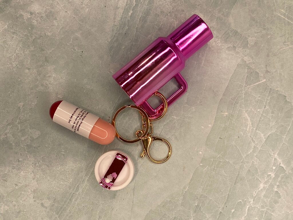 Stanley Cup Lip Gloss Keychain