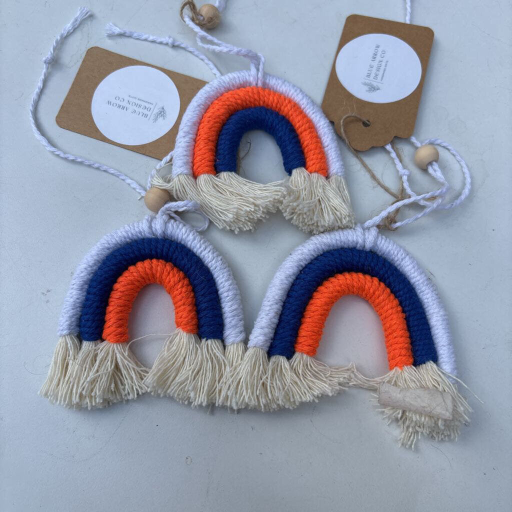 Macrame Rainbow Car Ornament