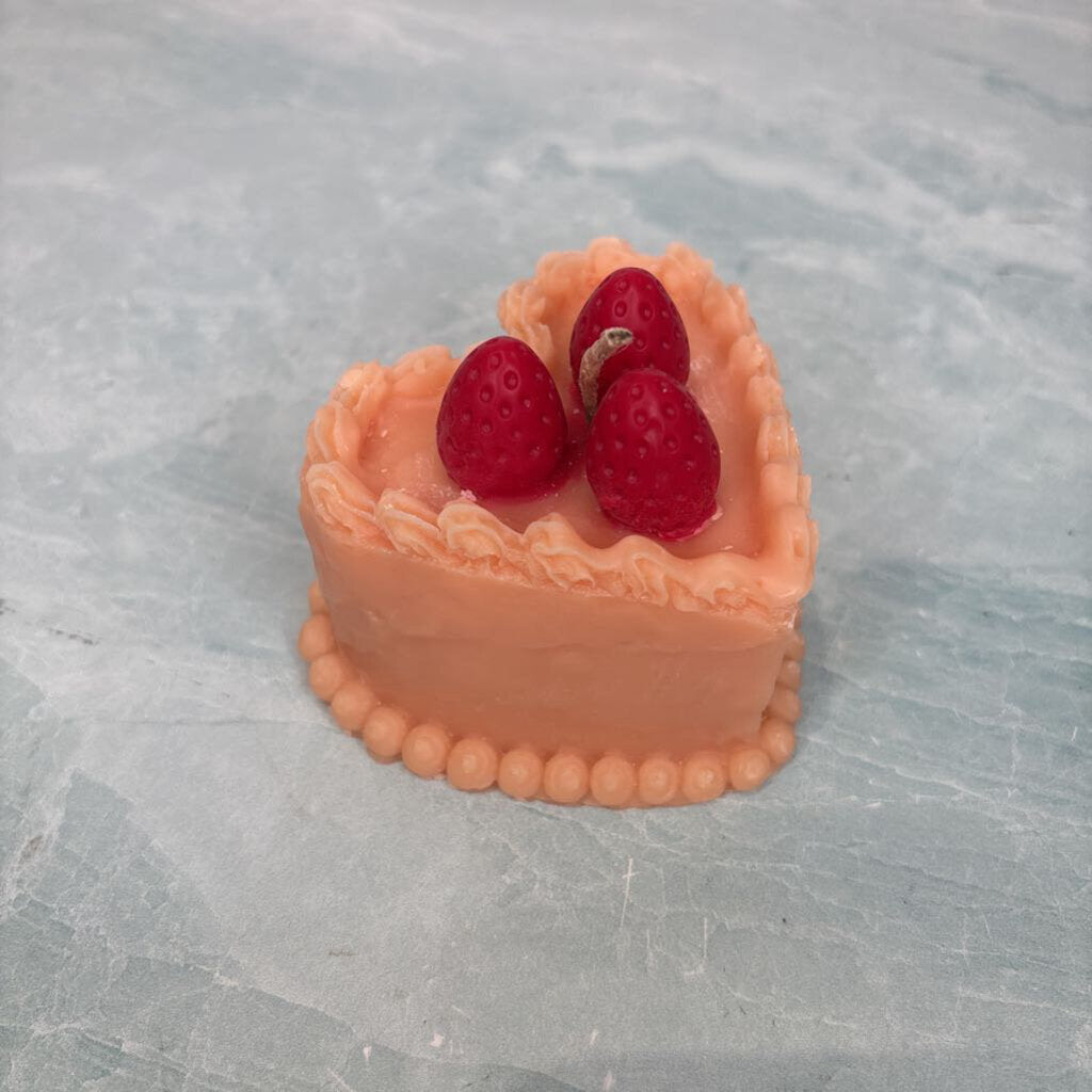 Heart Cake Candle