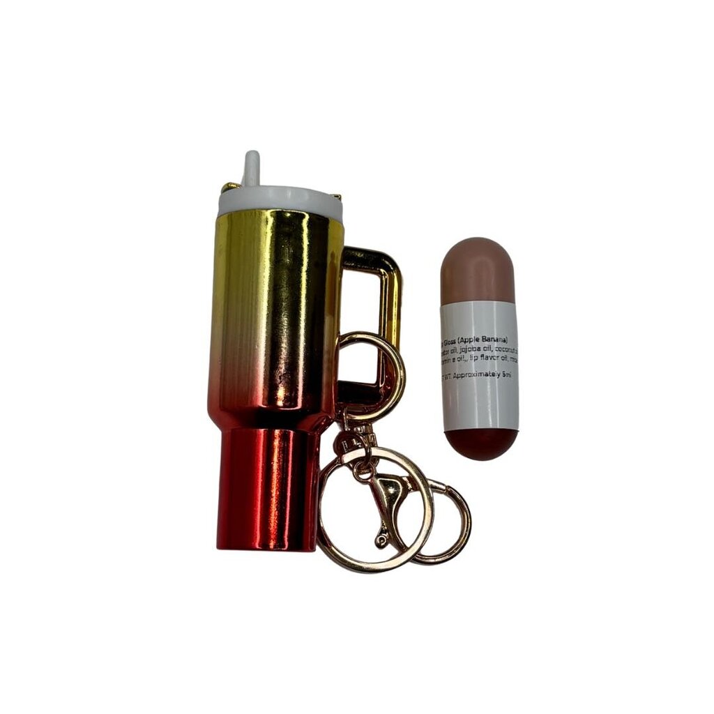 Stanley Cup Lip Gloss Keychain