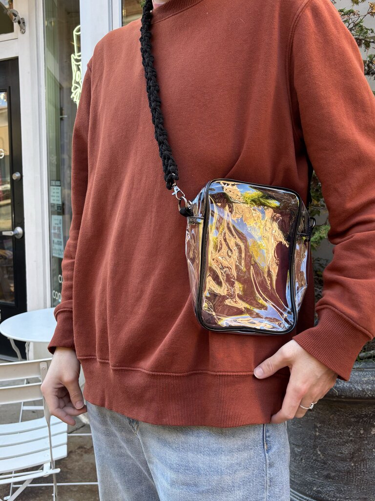 Macrame Clear Crossbody Stadium Bag