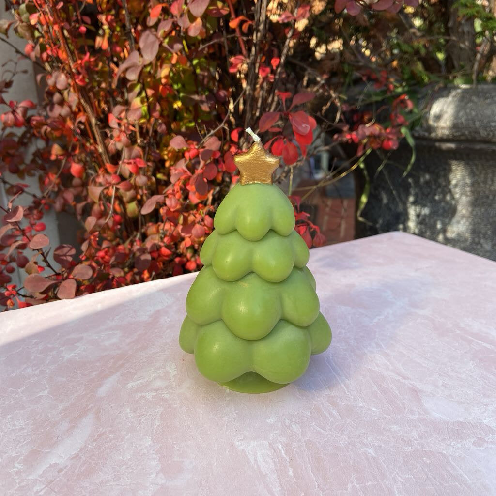 Star Christmas Tree Candle