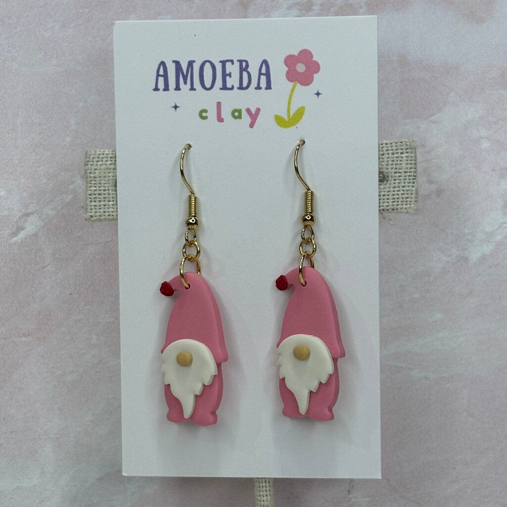 Clay Gnome Dangle Earrings