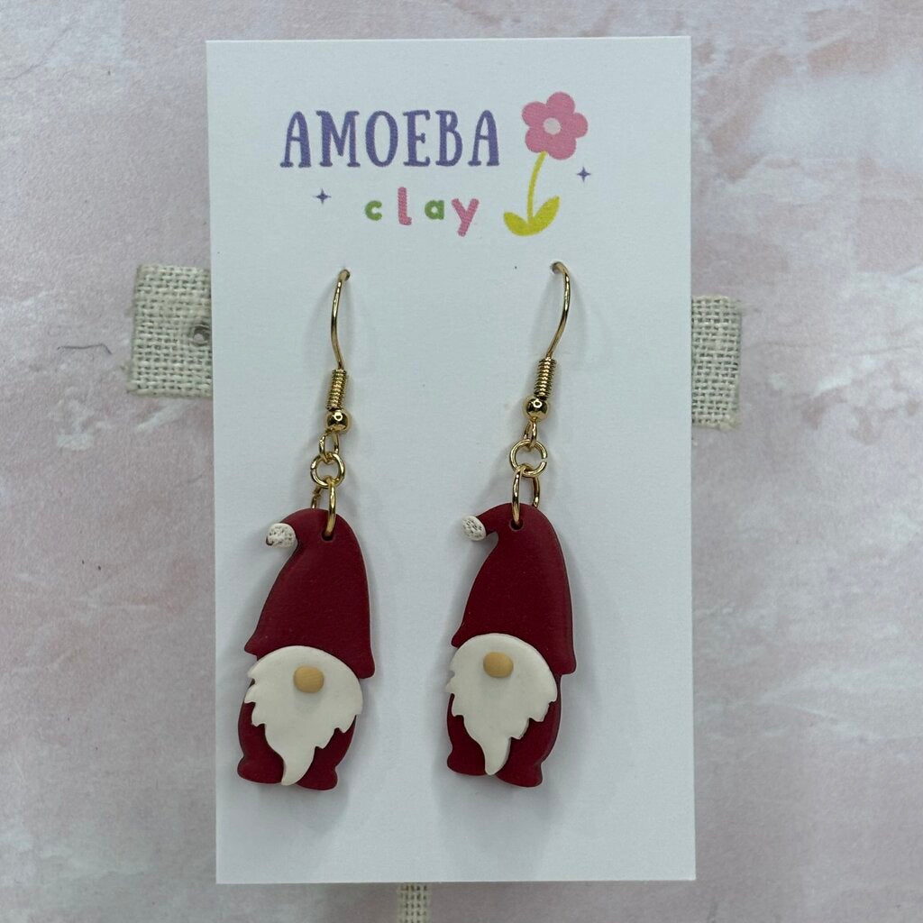 Clay Gnome Dangle Earrings