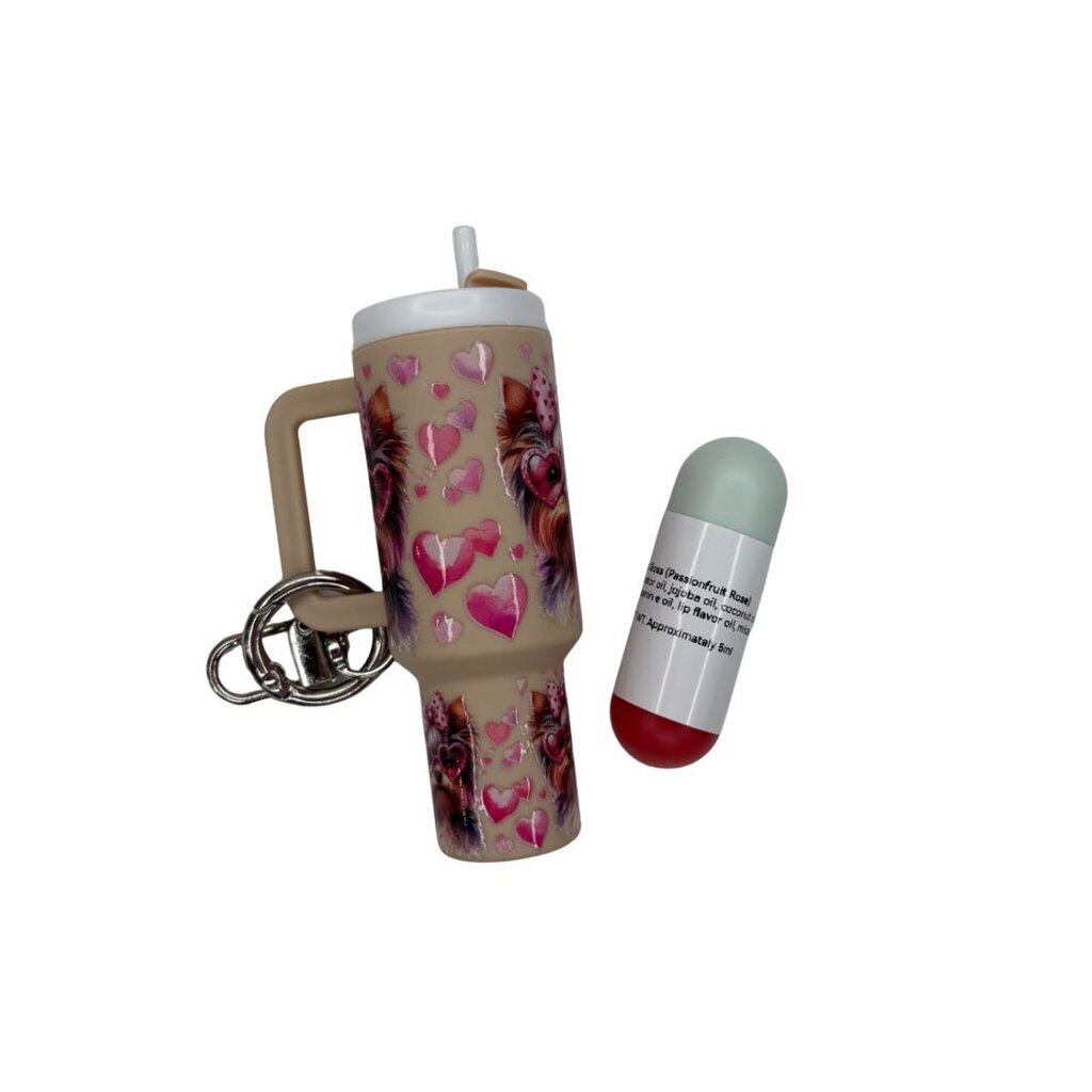 Stanley Cup Lip Gloss Keychain - Stickers