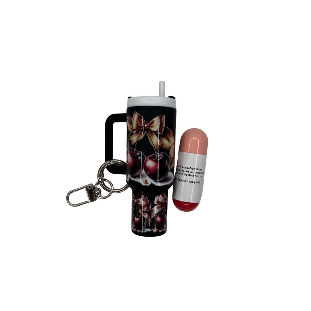 Stanley Cup Lip Gloss Keychain - Stickers