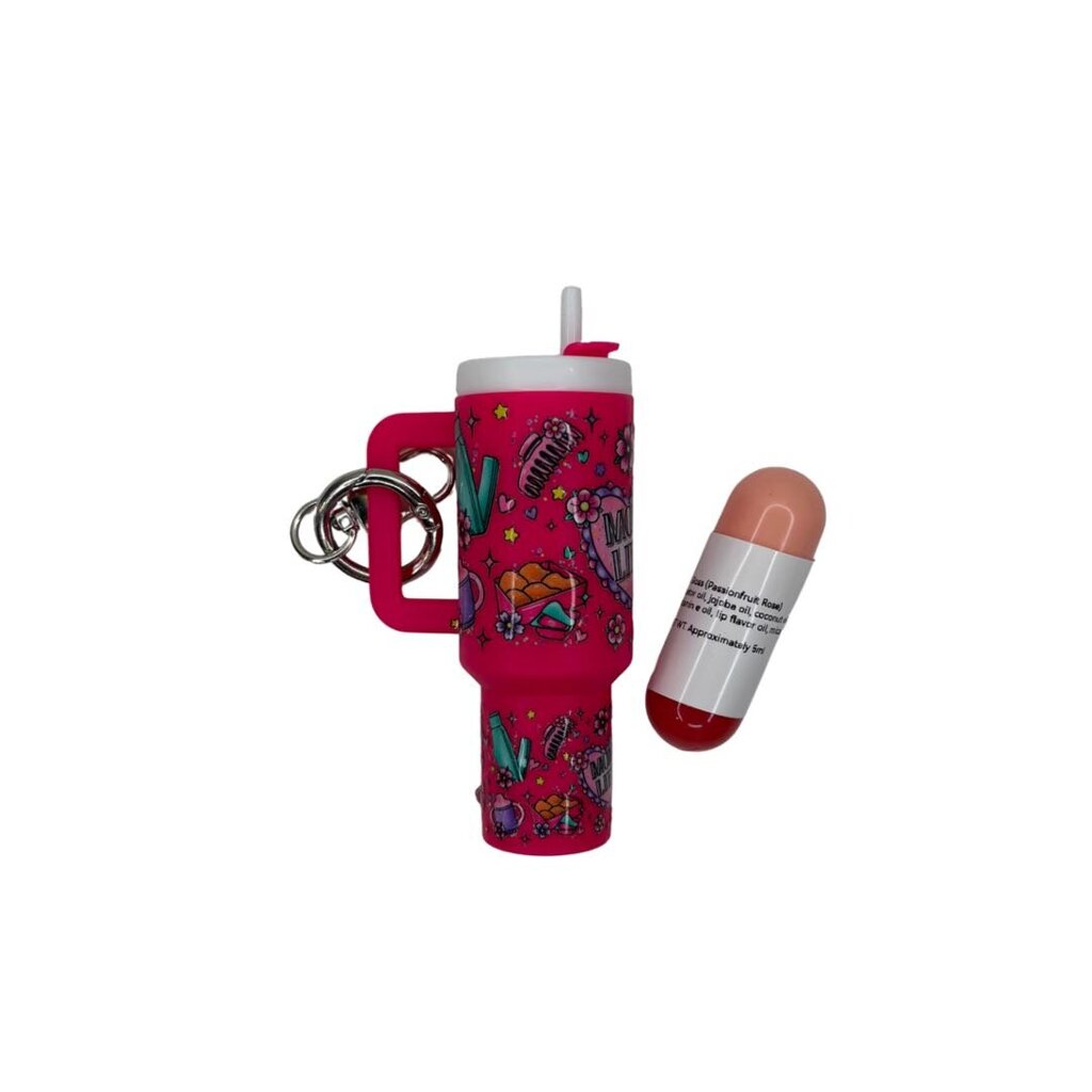 Stanley Cup Lip Gloss Keychain - Stickers