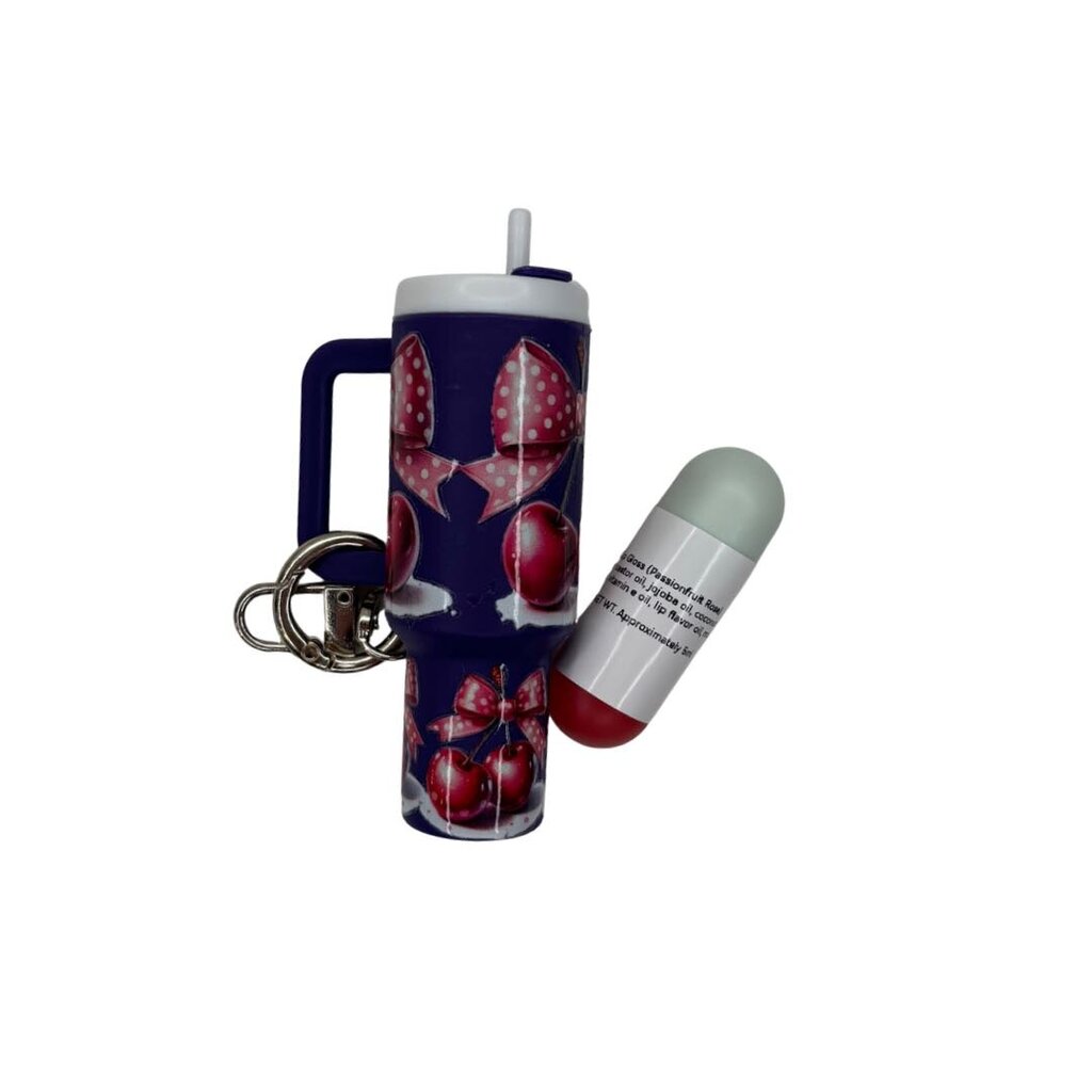 Stanley Cup Lip Gloss Keychain - Stickers