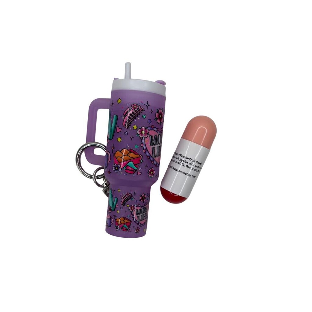 Stanley Cup Lip Gloss Keychain - Stickers