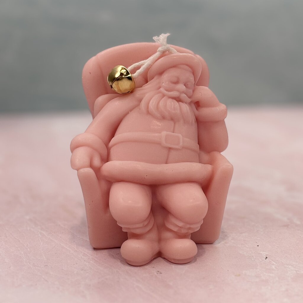 Sleeping Santa Candle