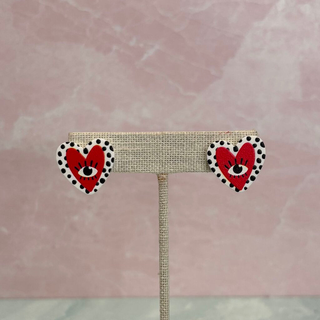 Valentine's Day Eye Heart You Studs