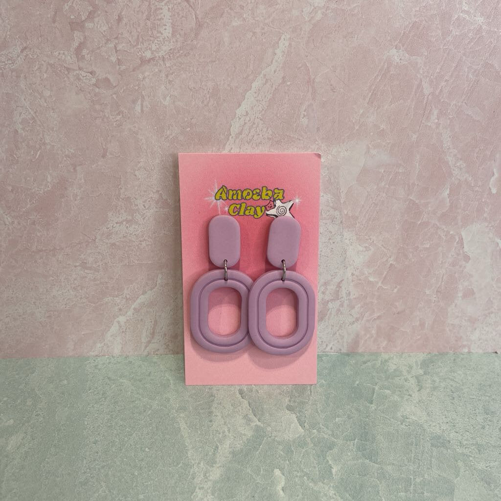 Oval Dangle Earrings