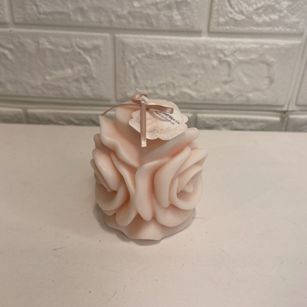 Rose Pillar Candle