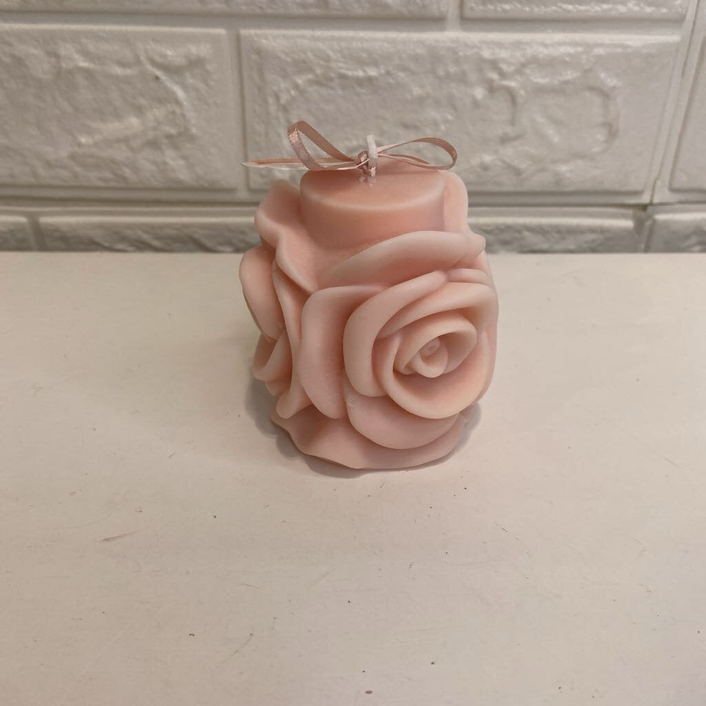 Rose Pillar Candle