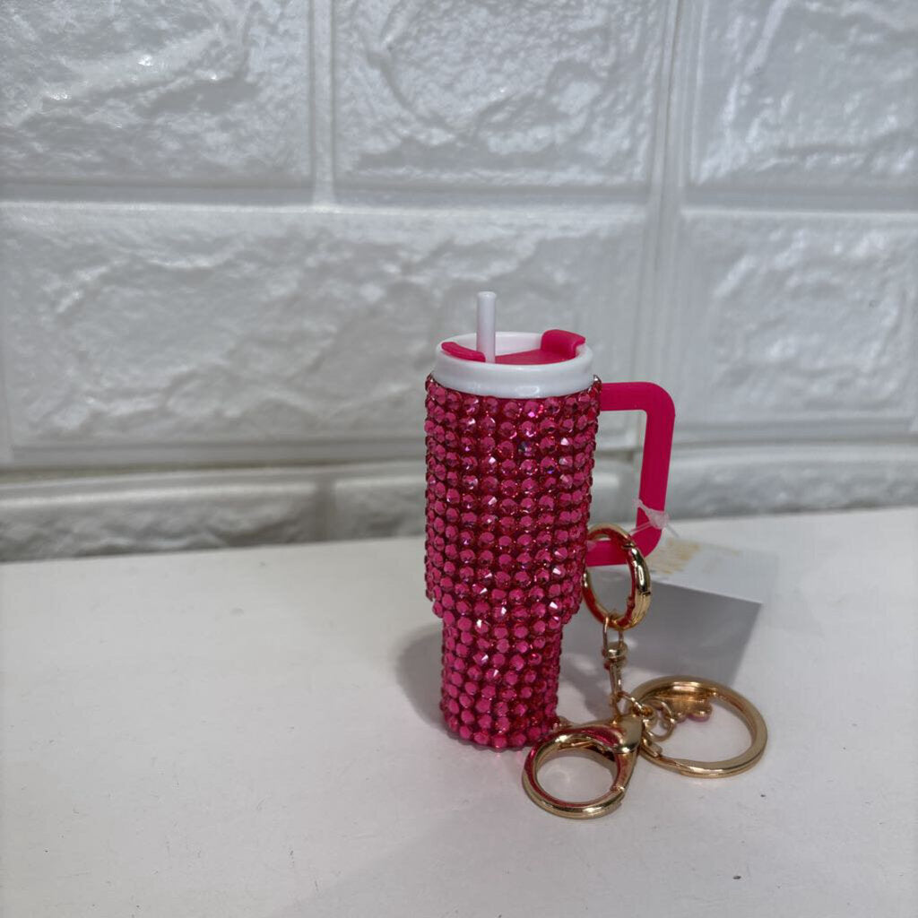 Stanley Cup Lip Gloss Keychain - Bling