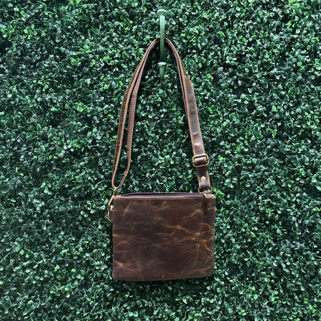 Distressed Leather Adjustable Crossbody Bag – Darling x Dashing Boutique
