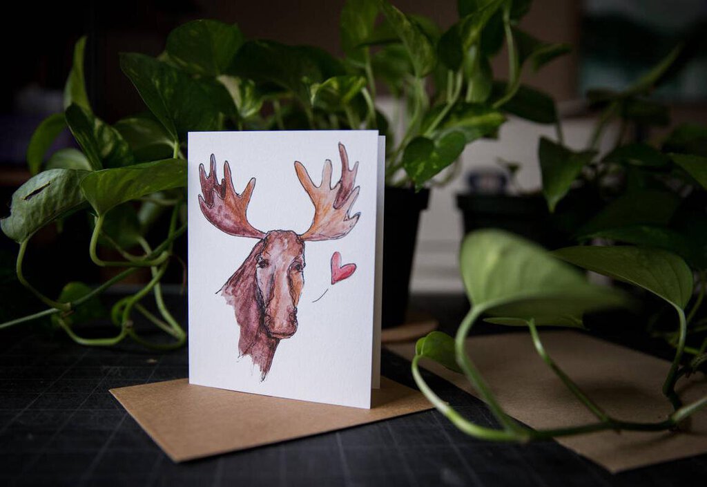 Moose Heart Card