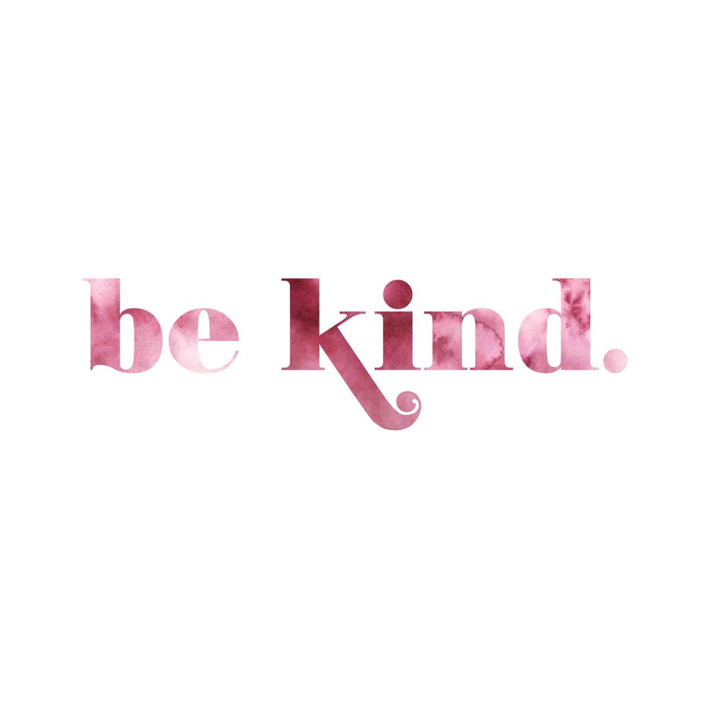 Be Kind Print - Pink