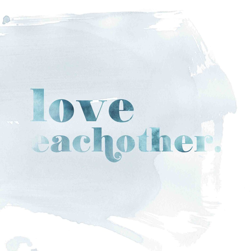 Love Eachother Print - Blue