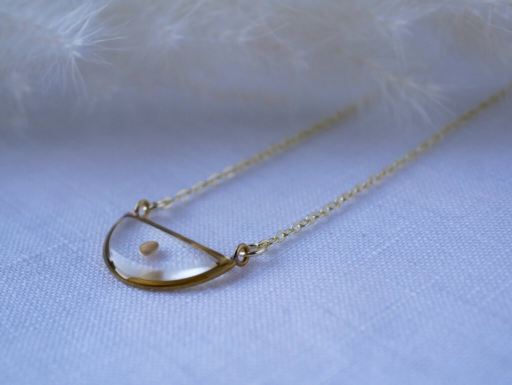 Mustard Seed Necklace- Demi Lune Faith Jewelry