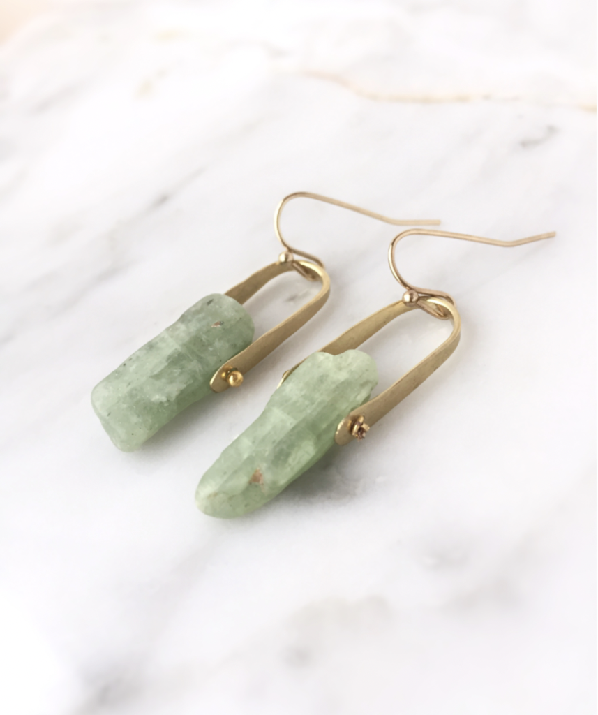 Green Kyanite Earrings | 1045-105