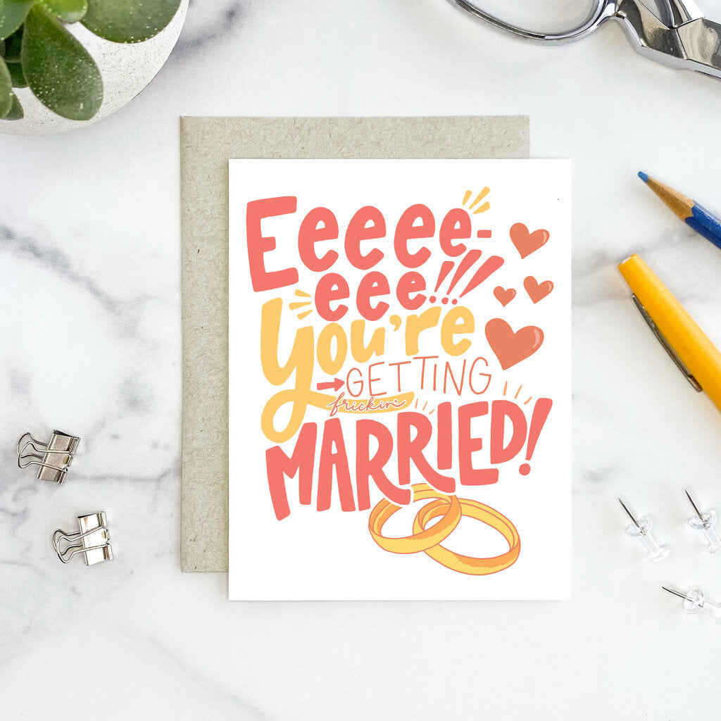 Getting Married Greeting Card