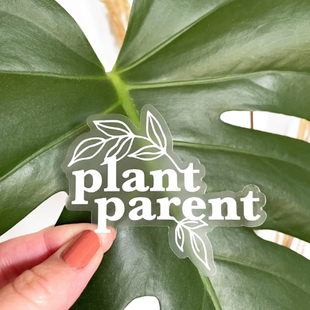 Clear Plant Parent Sticker