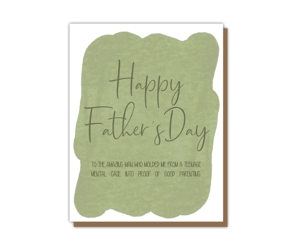 Good Parenting Father's Day Card