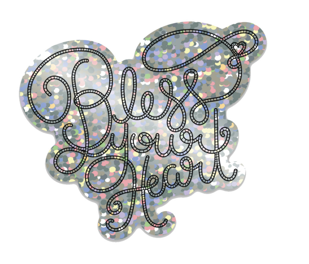 Bless Your Heart Holographic Sticker