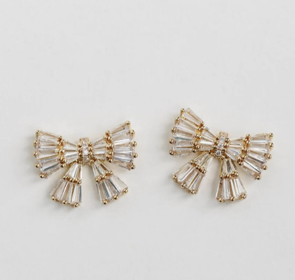 Sparkly Bow Earrings