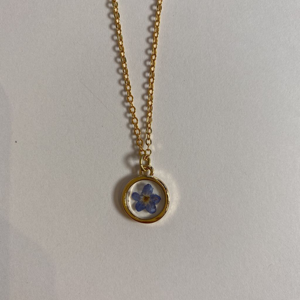 Forget-me-not Pendant Necklace