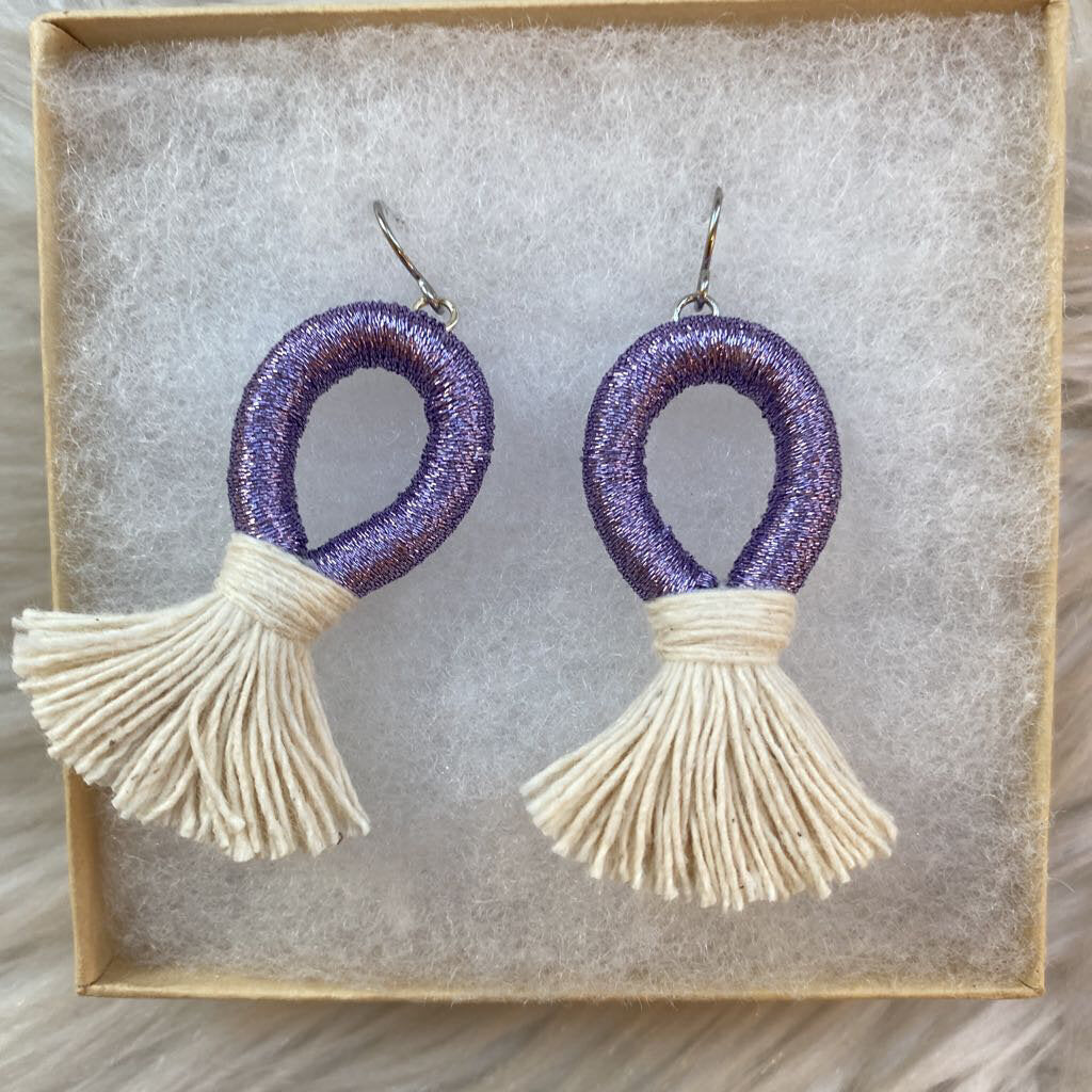 Small Sparkle Loop Earring