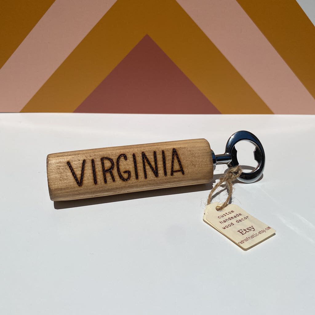 "Virginia" Bold Bottle Opener