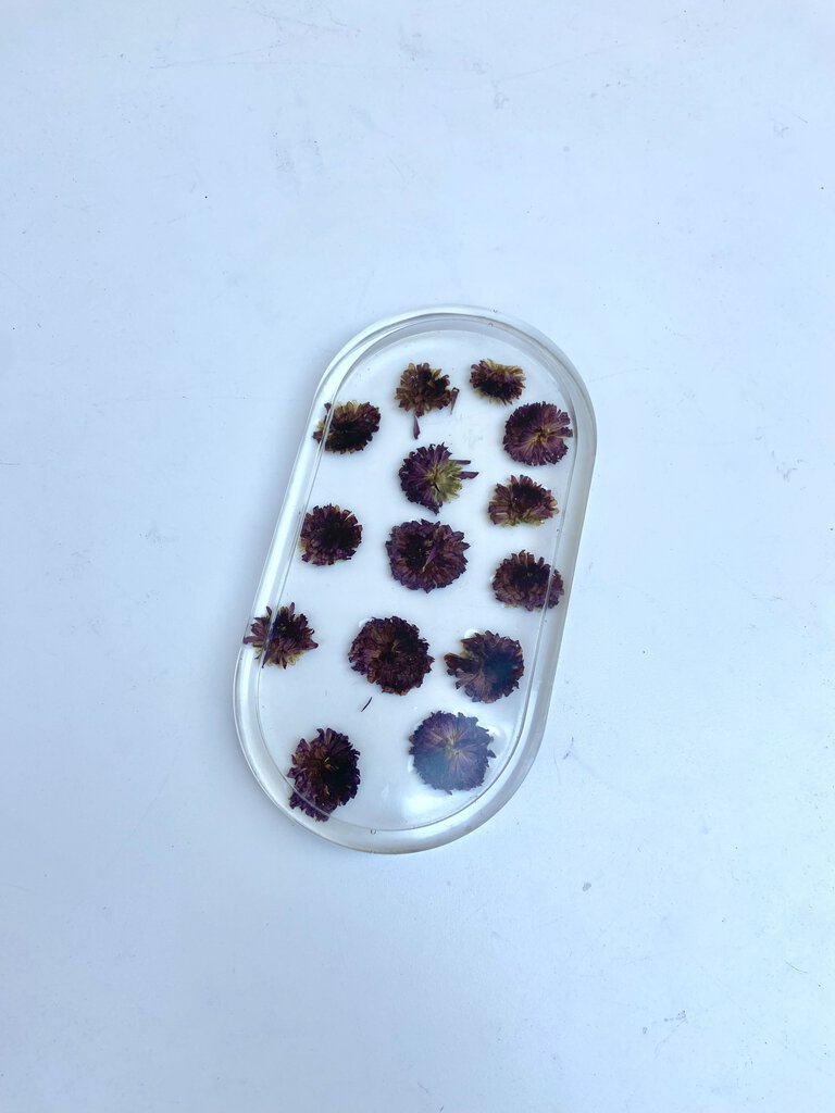 Resin Tray- Flowers