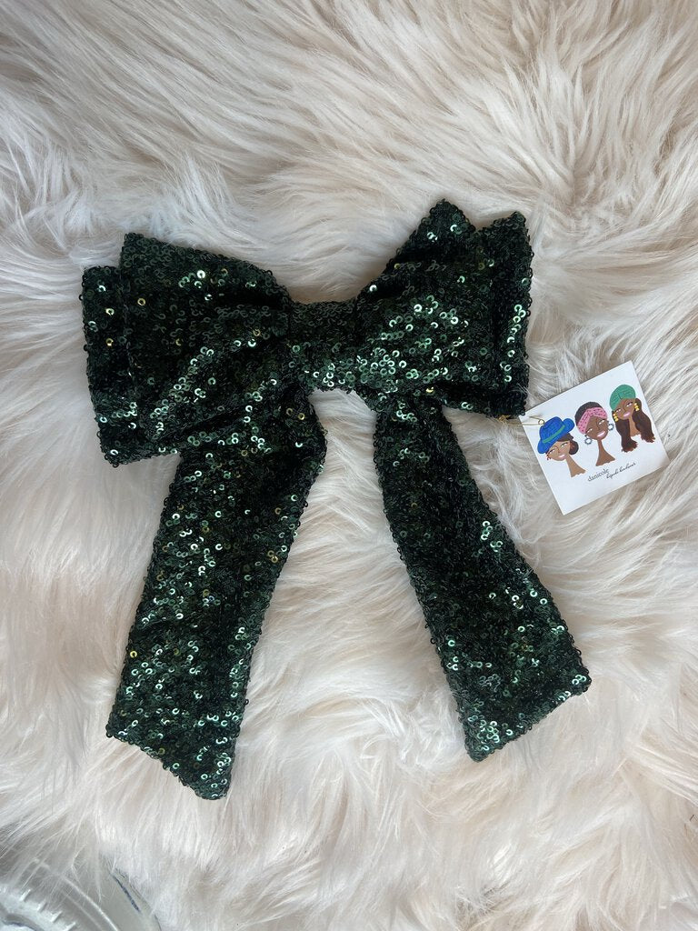 Sequin Double Bow
